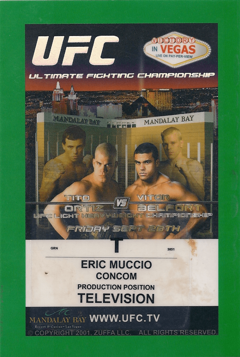 UFC. Mooch- Backstage Pass