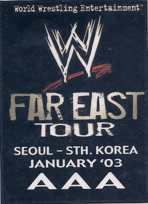 WWE Far EAst Tour Seoul, Korea 2003, Mooch- Backstage Pass