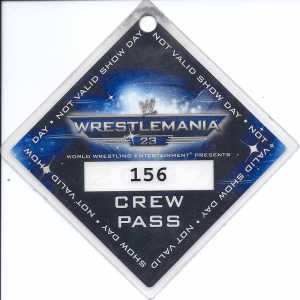Wrestlemania 2007 (2), Mooch- Backstage Pass