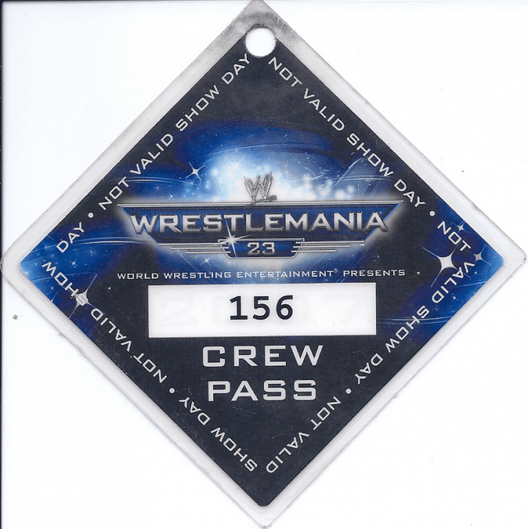 Wrestlemania 2007 (2), Mooch- Backstage Pass